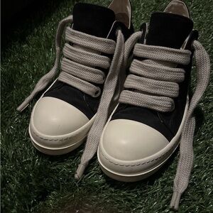 Black and White High-Top Sneakers